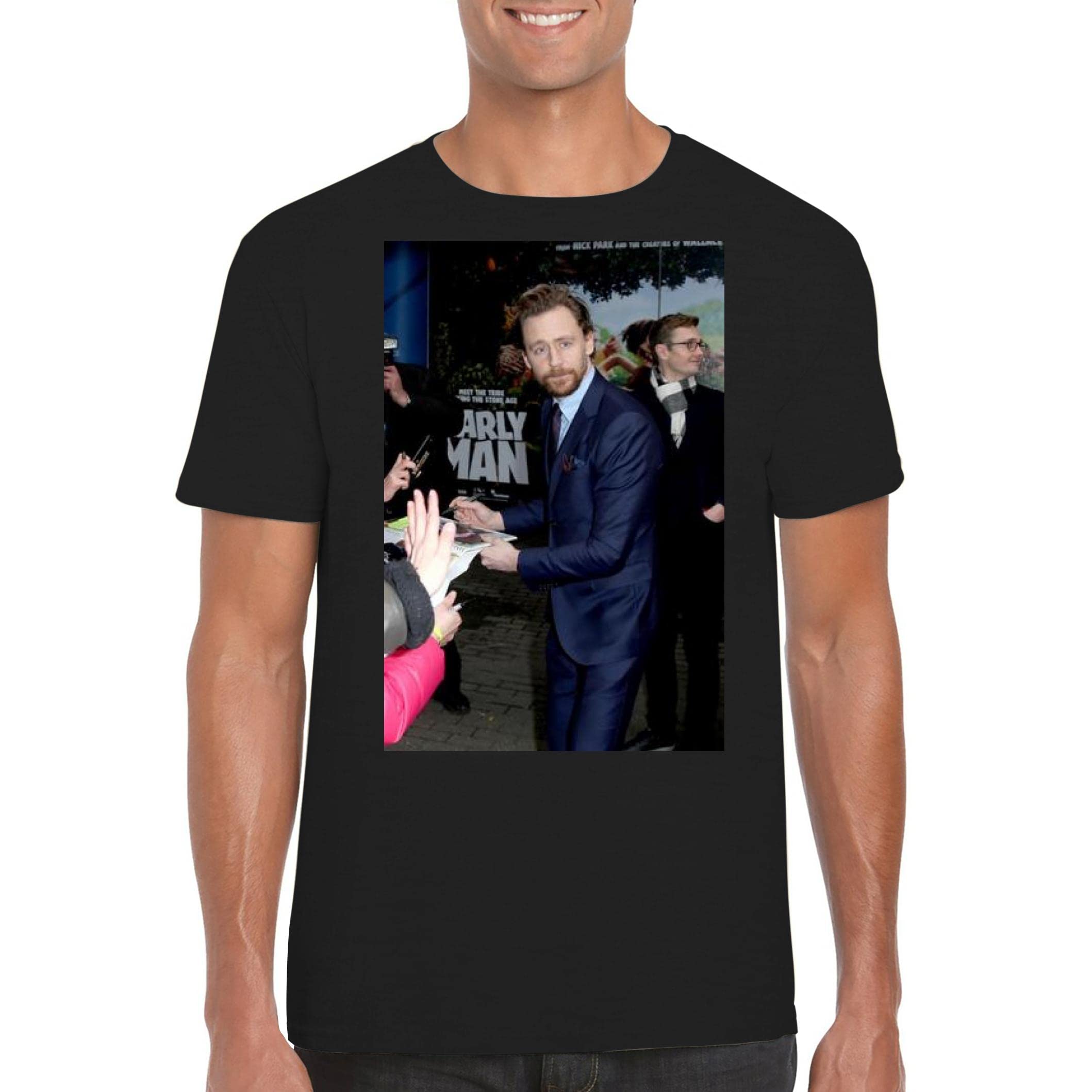 Tom Hiddleston Men's Graphic Crewneck T-Shirt - Soft Cotton Short Sleeve Tee for Casual Wear & Fan Merchandise | Perfect for Daily Outfits, Gifts & Loki Cosplay
