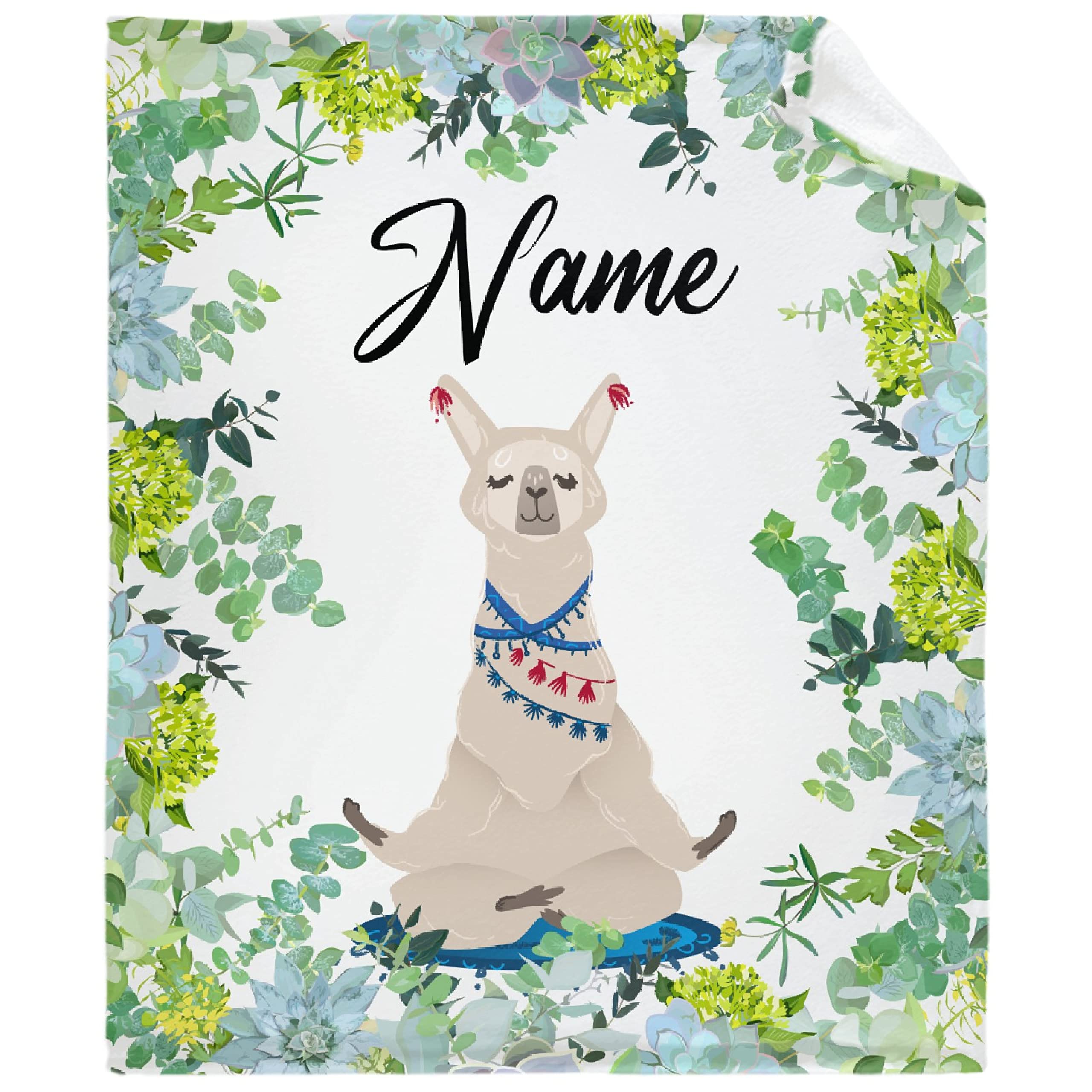 Personalized Baby Blankets for Girls & Boys - Custom Name Baby Blanket Gift - Ultra Soft Alpaca Fleece Throw Blanket - Newborn Cozy Quilt for Nursery, Stroller & Family Cuddles - XL Size Warm Plush Blanket for Infants & Toddlers
