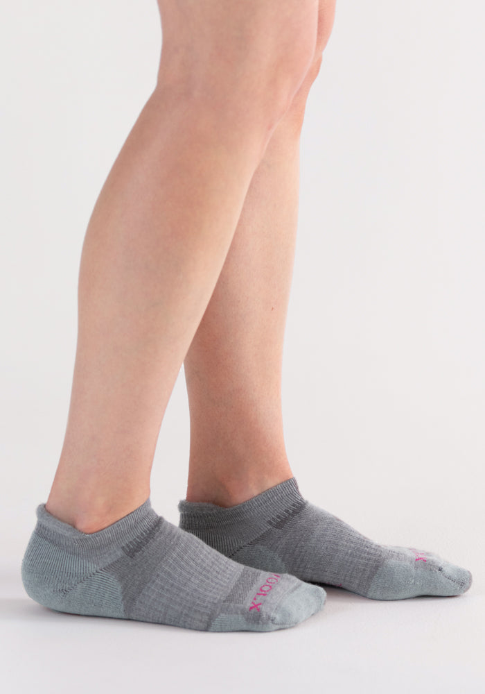 Rowan No Show Tab Lightweight Socks for Women - Breathable & Comfortable Invisible Socks in Shadow Berry - Perfect for Sneakers, Loafers & Everyday Wear