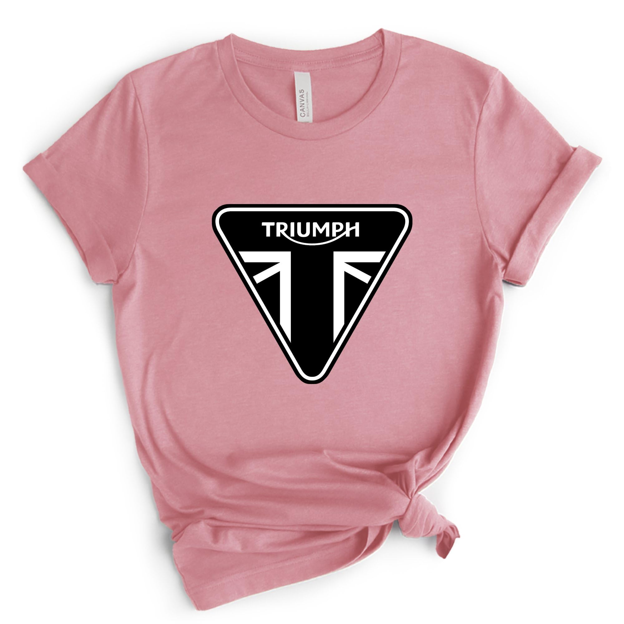 Triumph Motorcycle T-Shirt for Men - Cool Biker Gift Idea in White - Perfect for Riding, Motorcycle Events & Casual Wear