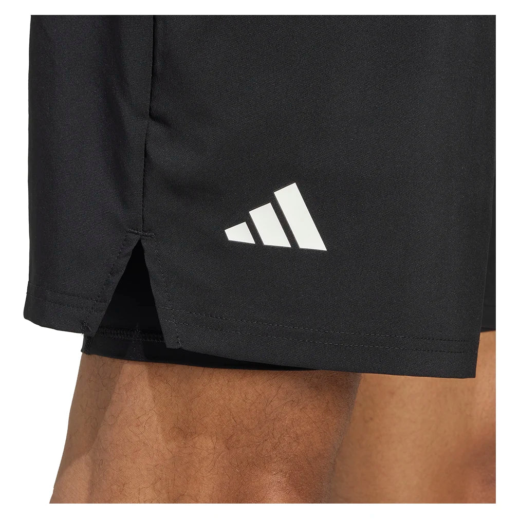 Men's 2-in-1 Tennis Shorts with Built-in Liner - Black | Moisture-Wicking Athletic Shorts for Tennis, Running & Gym Workouts