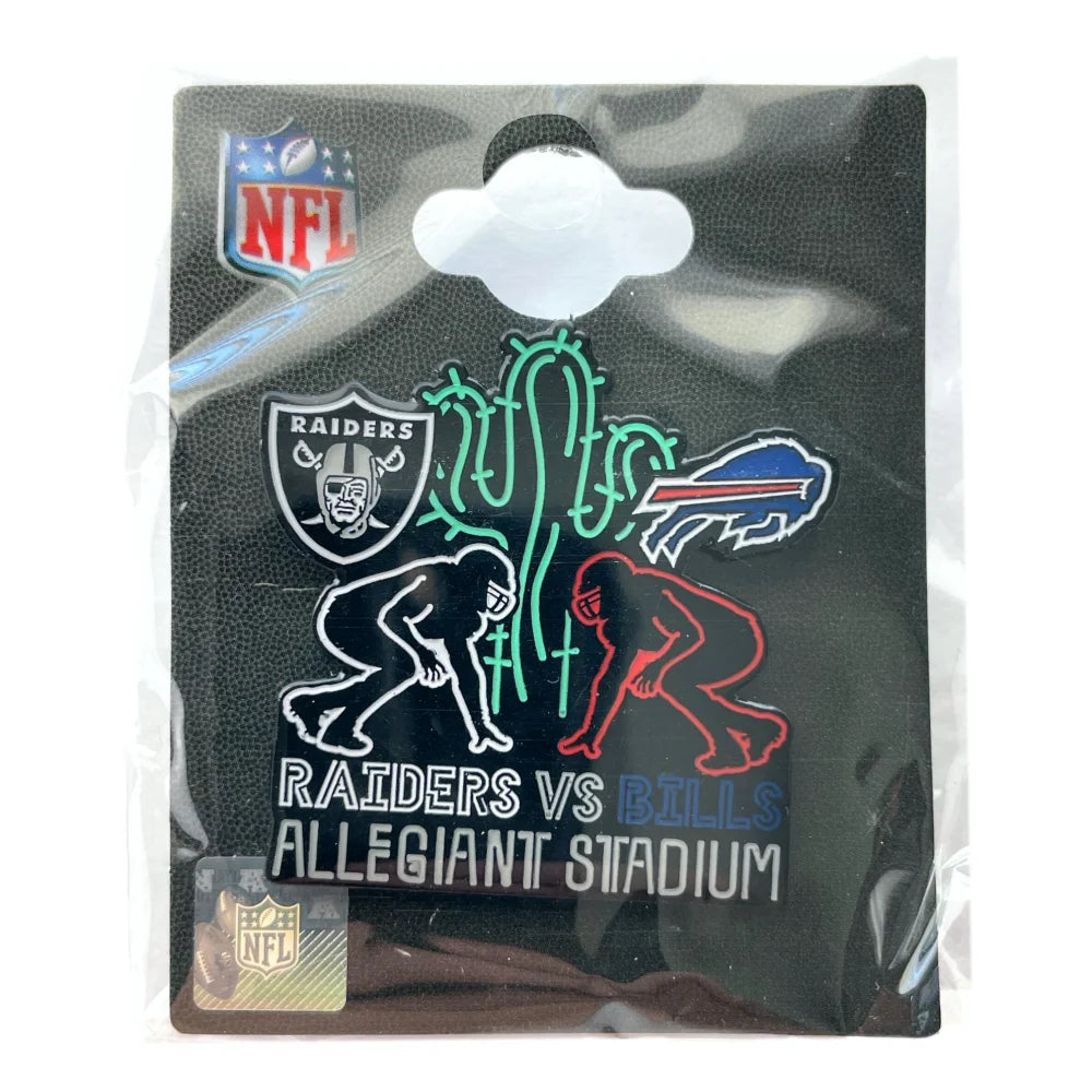 Las Vegas Raiders 2020 Inaugural Season Limited Edition Game Day Collectible Pin vs Buffalo Bills - Perfect for NFL Fans, Sports Memorabilia Collectors, and Game Day Souvenirs