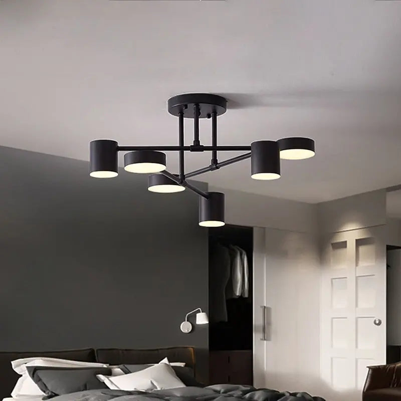 Belia Modern Ceiling Chandelier - Elegant Crystal LED Lighting Fixture for Dining Room, Bedroom, Living Room | Dimmable Hanging Light for Home Decor & Interior Design