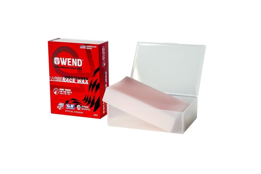 Wend Race Mid Wax Bar - Red, High-Performance Ski Wax for All Snow Conditions | Perfect for Alpine Skiing, Snowboarding & Winter Sports