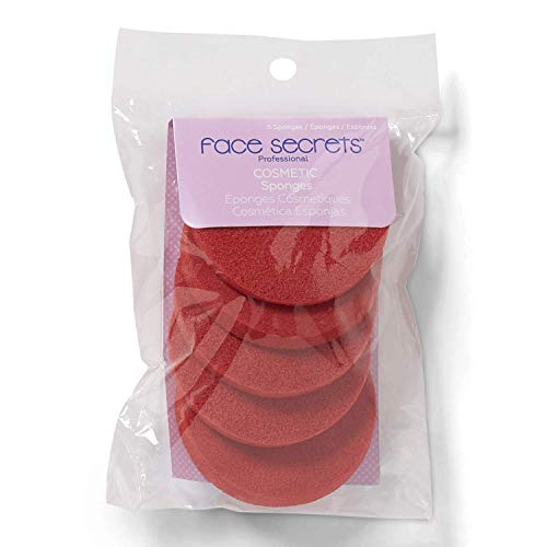 Face Secrets Professional Red Makeup Sponges - Beauty Blender for Flawless Foundation & Concealer Application | Perfect for Liquid, Cream & Powder Cosmetics | Makeup Artist & Home Use