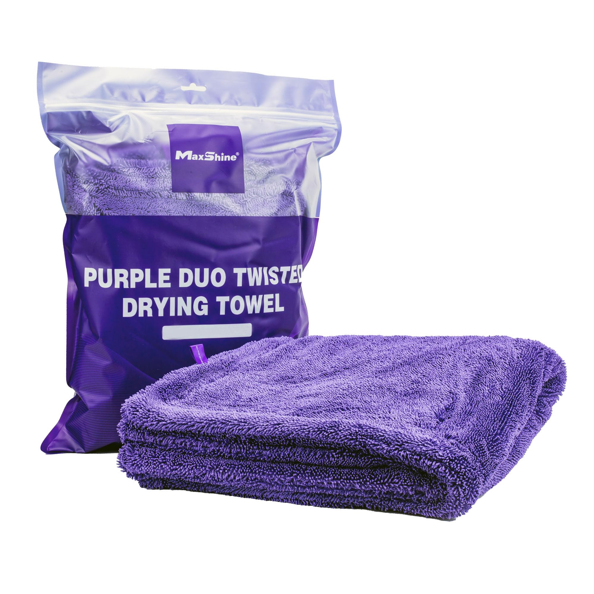 Maxshine Premium 1200 GSM Double-Sided Microfiber Car Drying Towel - Extra Large 24x36 Inch Plush Rinse-Free Detailing Towel (Pack of 6) - Perfect for Car Wash, Waxing & Waterless Cleaning