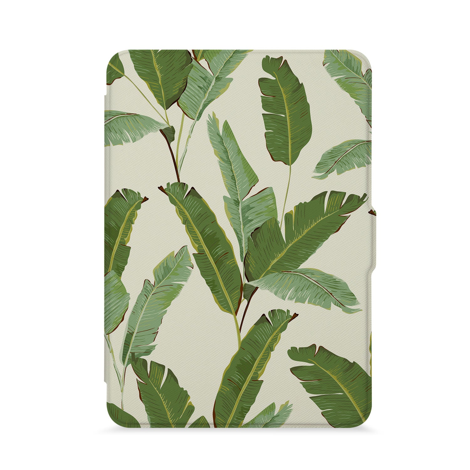 Premium Kindle Case with Green Leaves Design - Waterproof & Shockproof Cover for Kindle Paperwhite, Oasis, Voyage - Perfect for Reading Outdoors, Travel, and Daily Commute