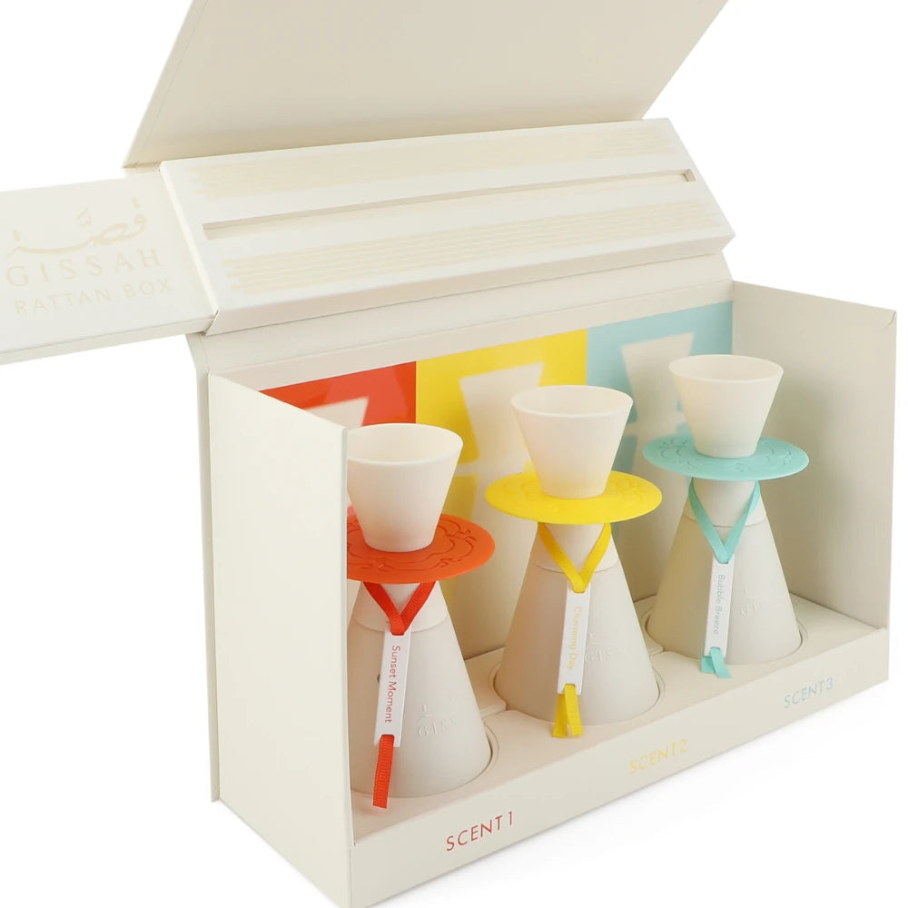 Gissah Essential Oil Diffuser Set - Aromatherapy Ultrasonic Humidifier for Home, Office & Spa | Perfect for Relaxation, Stress Relief & Better Sleep
