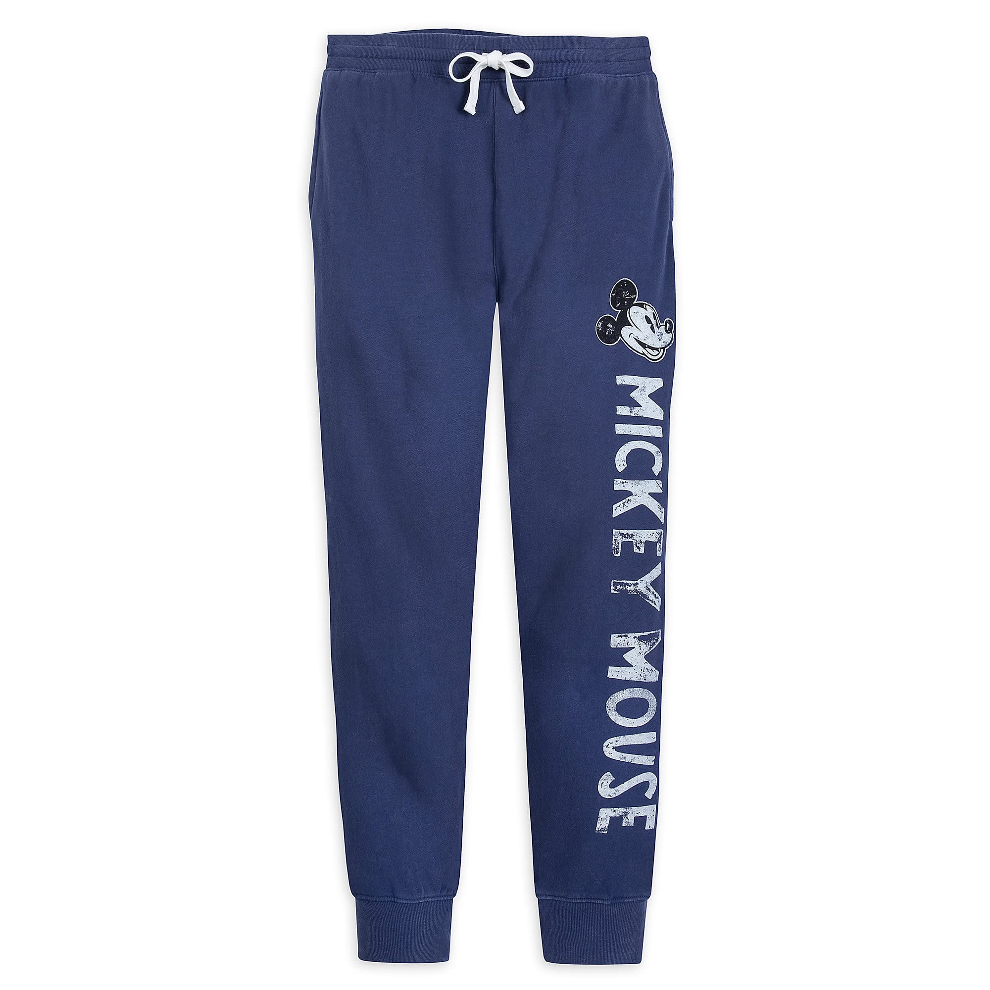 Disney Mickey Mouse Vintage Sweatpants for Men - Comfortable Cotton Lounge Pants, Casual Wear for Home, Gym & Street Style