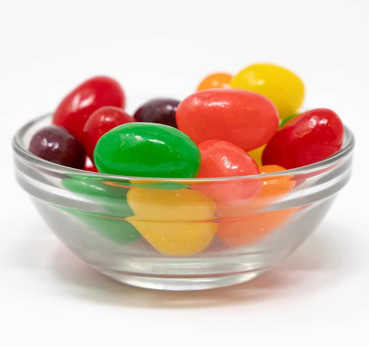 WinCrest Jumbo Jelly Beans - Assorted Fruit Flavored Gummy Candy - 2 Pound Bulk Tub - Perfect for Birthday Parties, Halloween Treats & Office Snacks