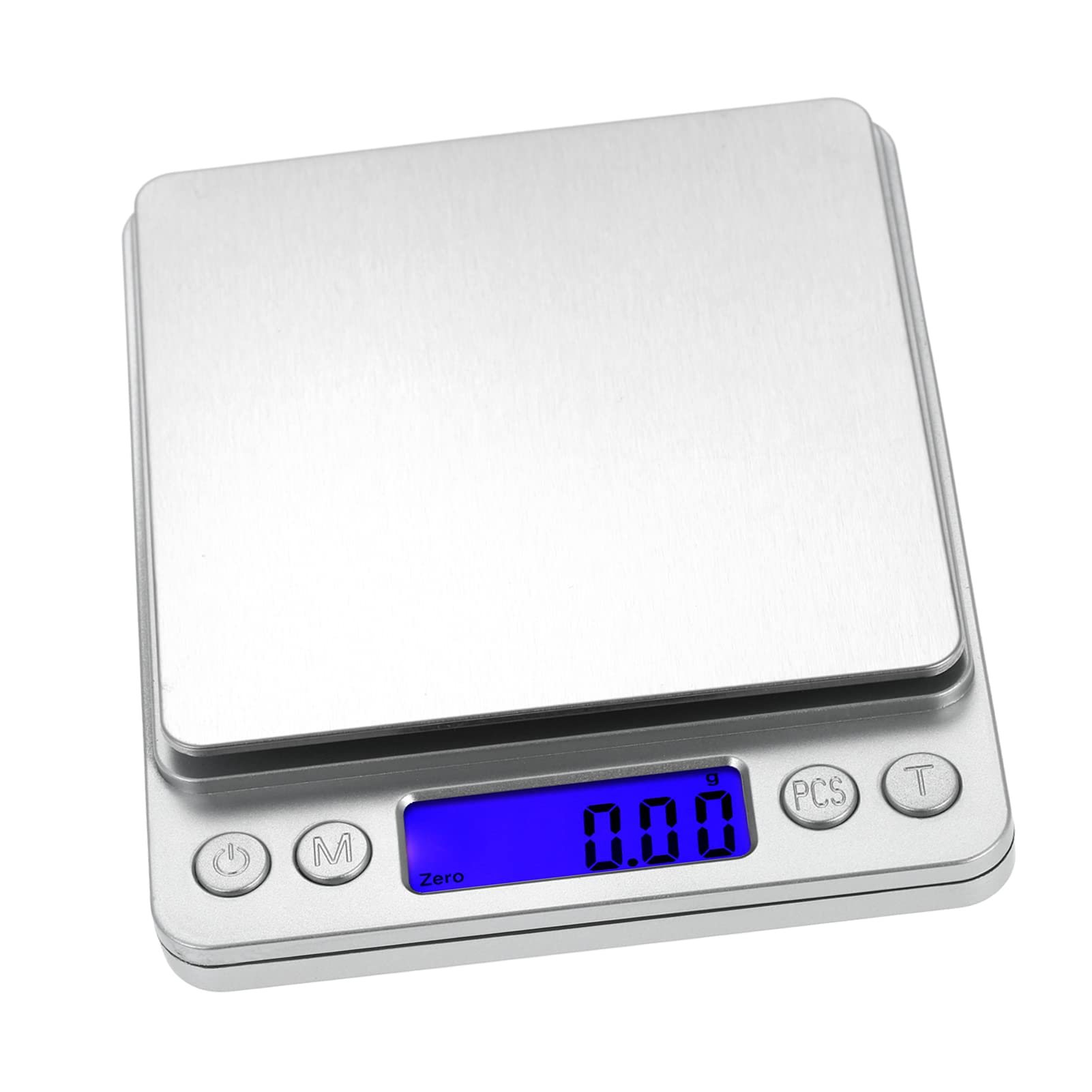 500g x 0.01g High Precision Digital Kitchen Scale with 2 Trays - Accurate Food Scale for Baking, Cooking & Jewelry Weighing | Portable Electronic Scale for Home, Restaurant & Travel Use