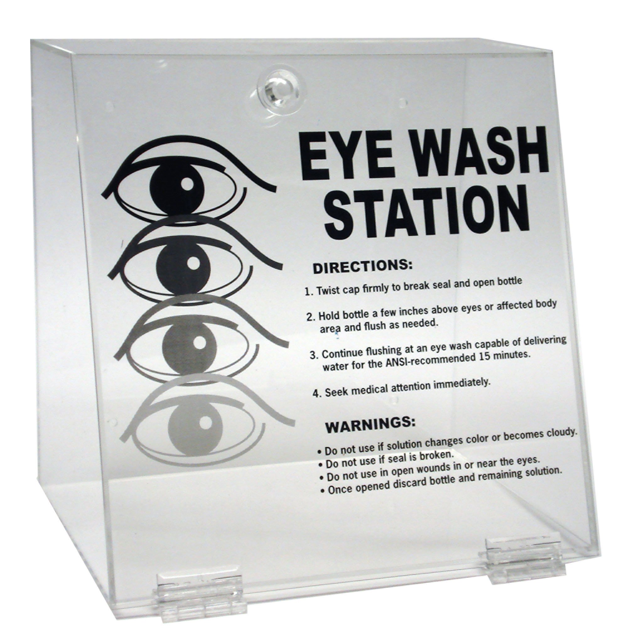 Brady 45799 Clear Double Eyewash Station - 10
