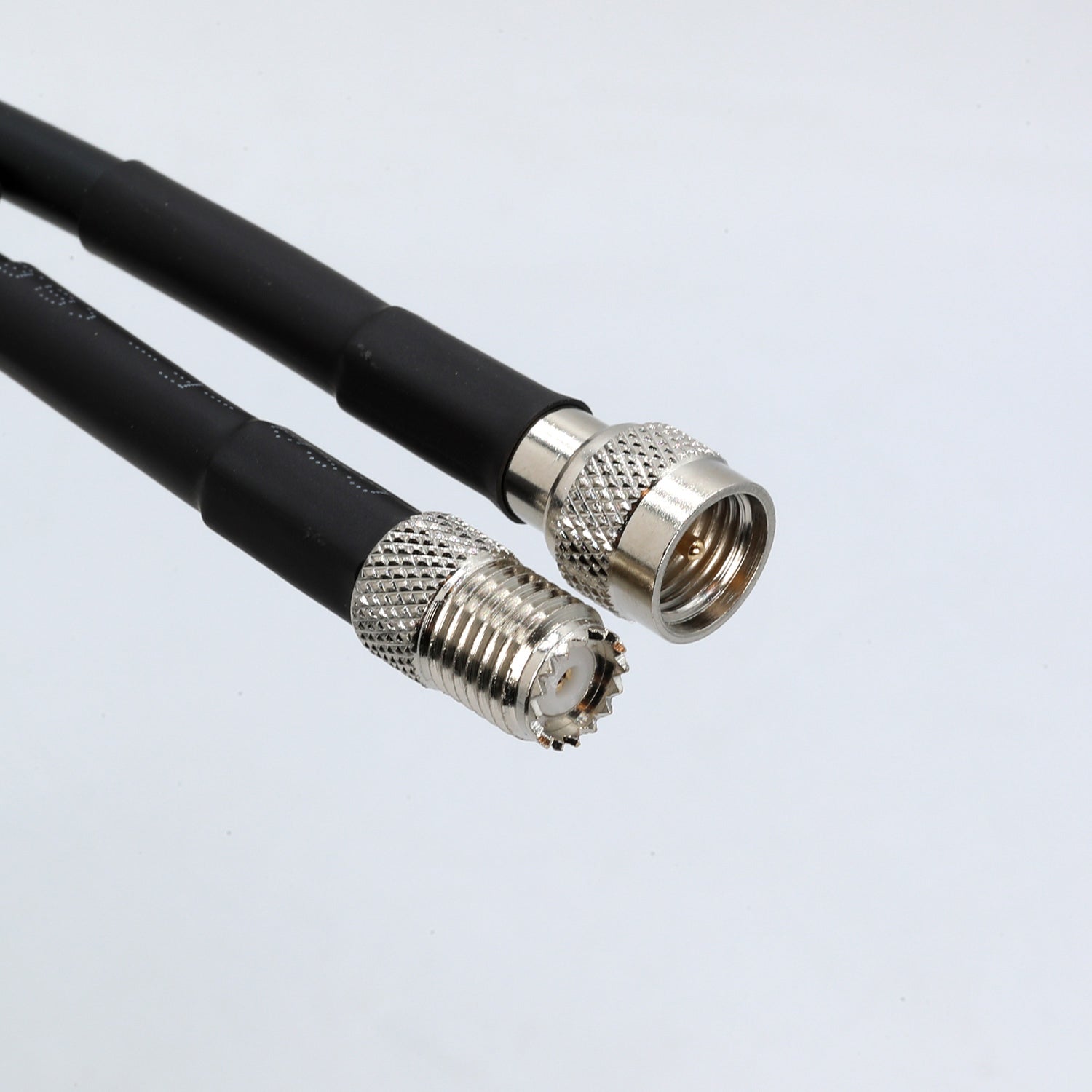 2 Ft Antenna Cable Extension for Mini 3/8 NMO Coax Cable - High Performance RF Extension for Car, Truck, RV & Marine Radio Antennas