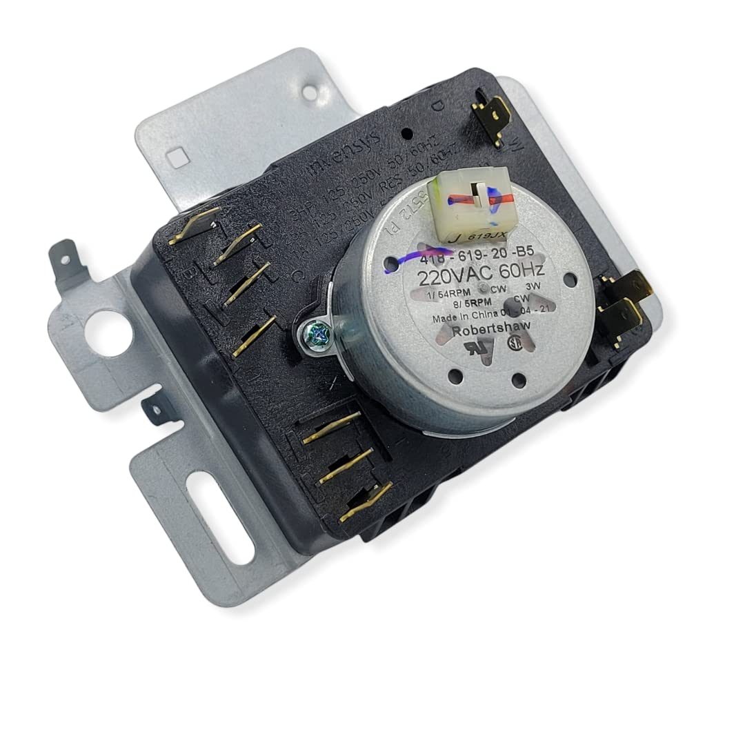 Whirlpool Dryer Timer Replacement W10857612 W10436308 WPW10436308 - Compatible with Whirlpool Dryers - Perfect for DIY Appliance Repair & Home Maintenance
