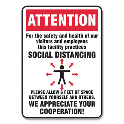 Accuform® Social Distance Signs - 7