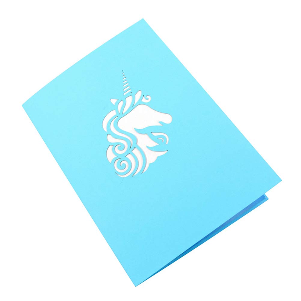 3D Unicorn Pop Up Greeting Card - Handmade Rainbow Birthday Card for Girls, Kids & Unicorn Lovers (Pack of 1) | Perfect for Birthday Gifts, Party Favors & Special Occasions