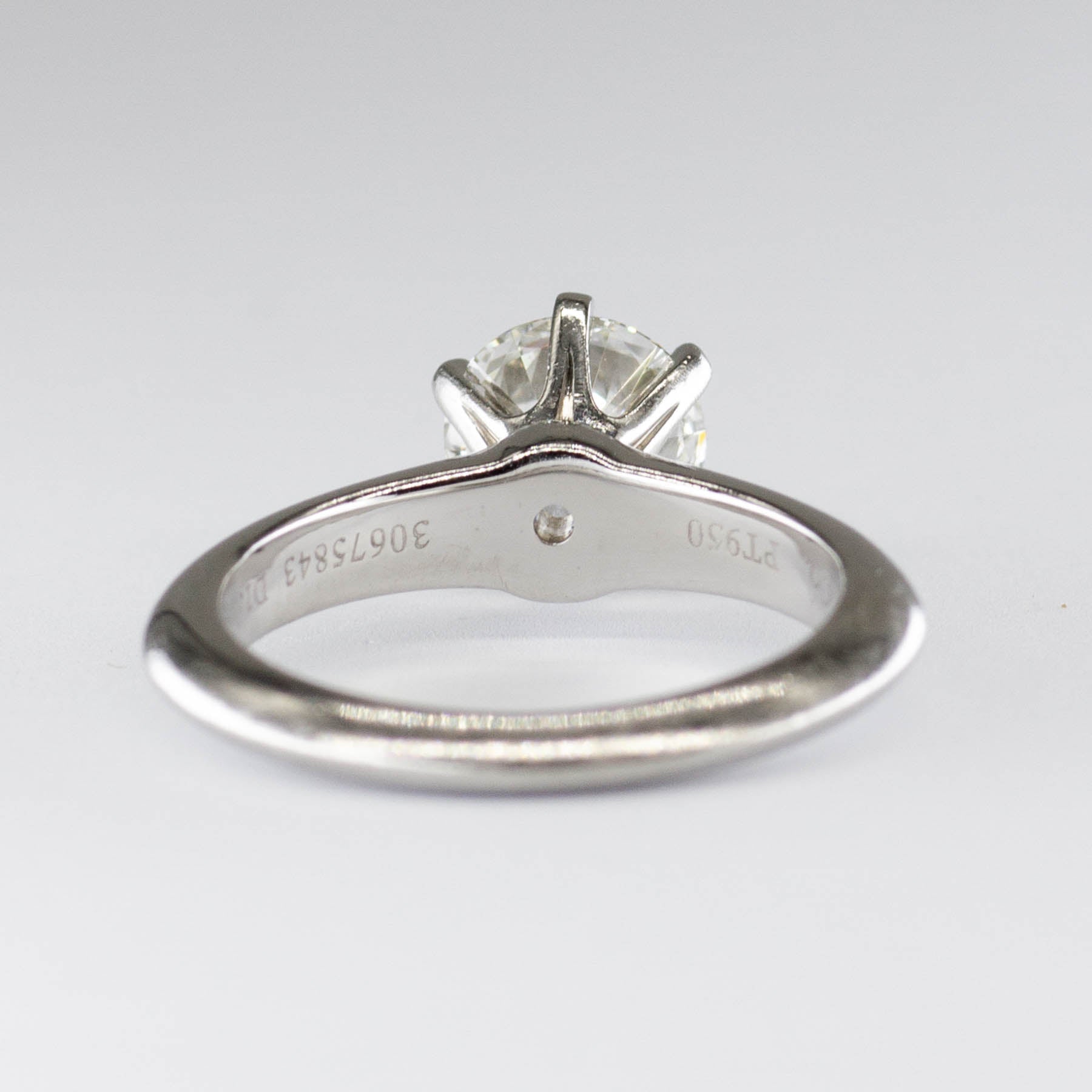 Tiffany & Co. Diamond Platinum Solitaire Engagement Ring 1.06ctw VS2 Clarity Size 3.5 - Perfect for Proposals, Anniversaries & Special Occasions