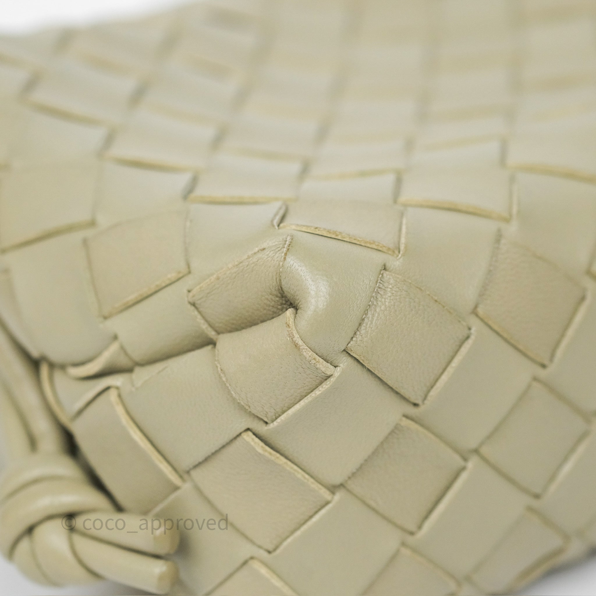Bottega Veneta Loop Camera Bag - Intrecciato Lambskin Leather Crossbody Bag in Travertine | Stylish Everyday Purse for Women, Perfect for Work, Travel & Date Night