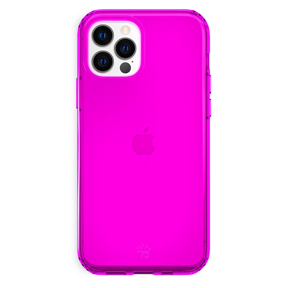 Neon Purple iPhone Case - Shockproof & Slim Protective Cover for iPhone 12/13/14/15 Pro Max - Perfect for Everyday Use, Travel & Outdoor Activities