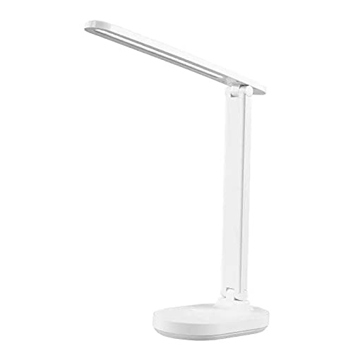 LED Table Lamp with USB Charging & Dimmable Eye Protection - Green Bedside Reading Light for Kids, Students, Bedroom & Study Room - Perfect for Night Reading, Homework & Relaxation