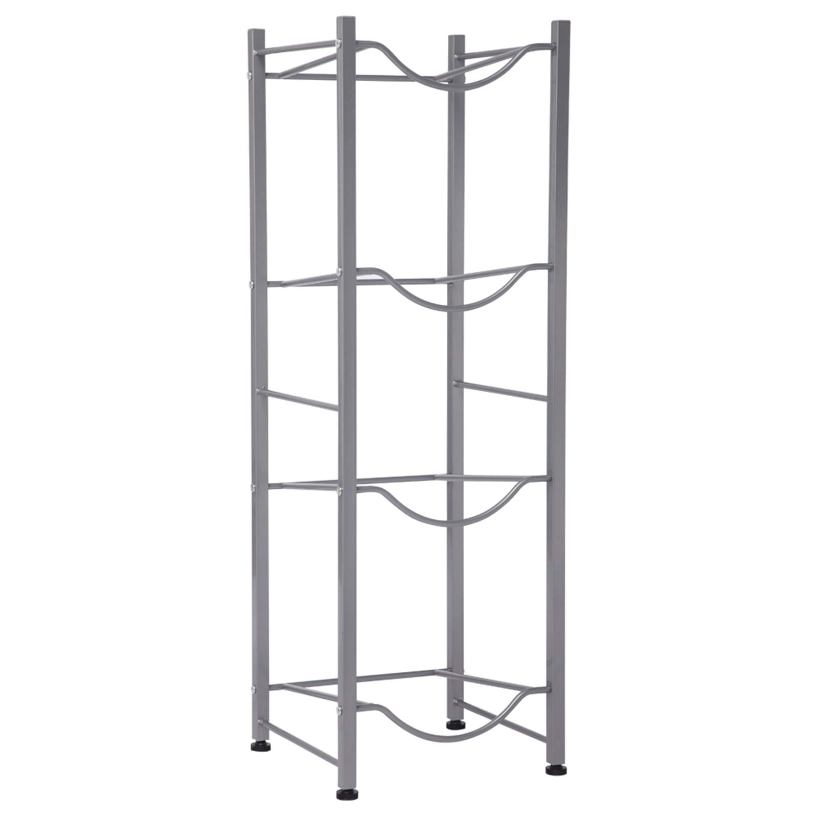 4-Tier Heavy Duty Water Bottle Storage Rack | Detachable Cooler Jug Organizer for 5 Gallon Bottles | Perfect for Kitchen, Office, Garage & Outdoor Camping