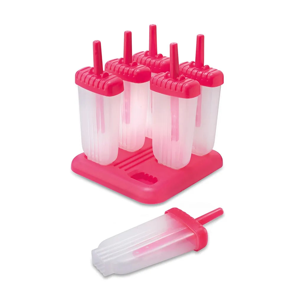 Premium Ice Lolly Molds Set of 6 - BPA Free Silicone Popsicle Makers for Homemade Frozen Treats - Perfect for Summer Parties, Kids Snacks & Healthy Desserts