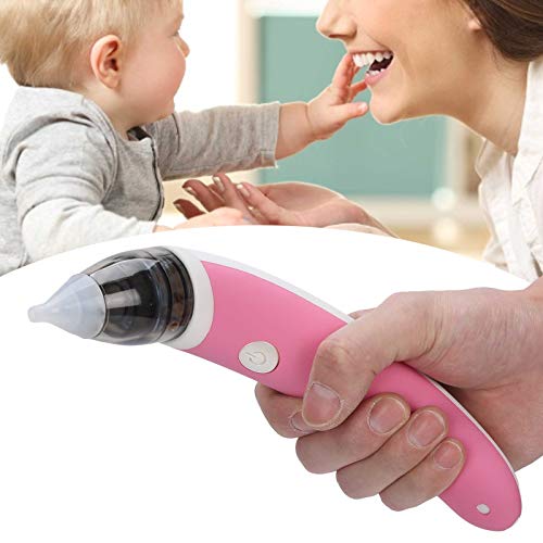 Electric Baby Nasal Aspirator for Newborns & Infants - Safe Nose Cleaner for Congestion Relief | Gentle Mucus Suction Device for Kids (Pink) | Perfect for Colds, Allergies & Daily Baby Care