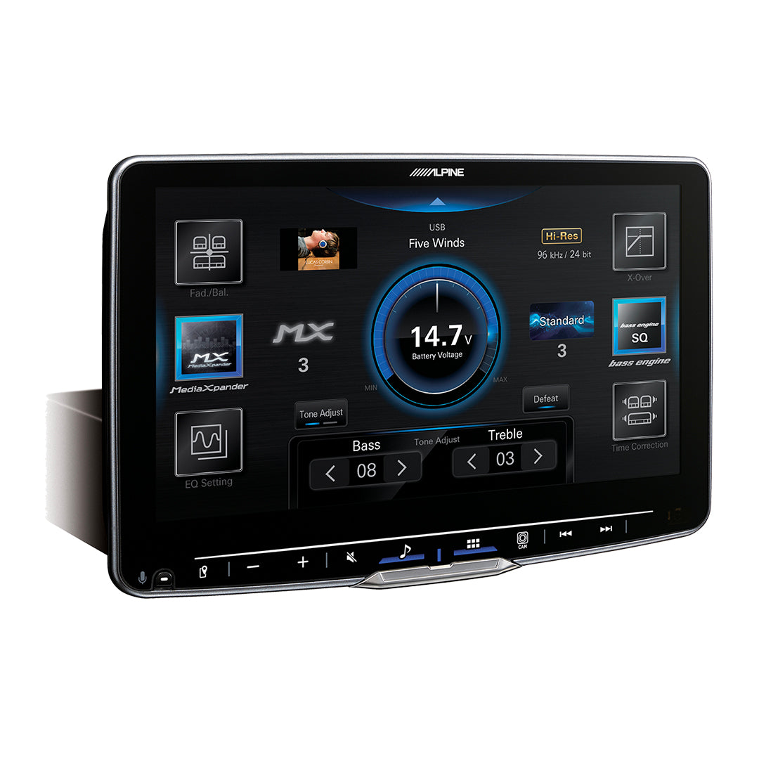 Alpine iLX-F509 Halo 9 Floating HD Multimedia Receiver with Wireless Apple CarPlay & Android Auto - Perfect for Car Audio Upgrade & Hands-Free Driving