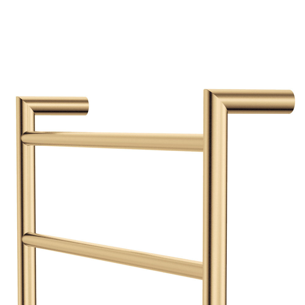 Fienza 82860120GUB Kaya Heated Towel Rail - 600 x 1200mm, Urban Brass Finish - Premium Bathroom Towel Warmer for Luxury Homes & Spas
