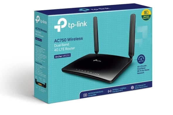 Archer MR200 Wireless Dual Band 4G LTE Router - High Speed Internet for Home, Office & Travel | Stable Connection for Streaming, Gaming & Remote Work