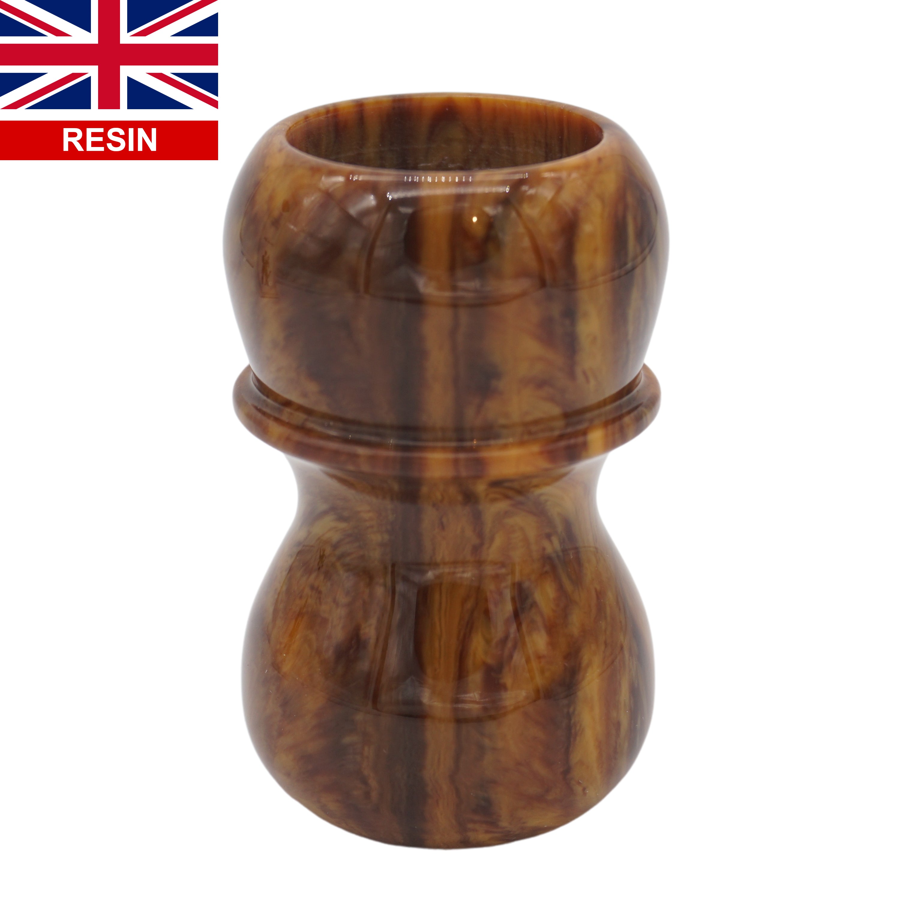 Premium Briar Wood Handcrafted Shaving Brush Handle - Fits 24mm & 26mm Knots - Perfect for Wet Shaving & Grooming Gifts for Men