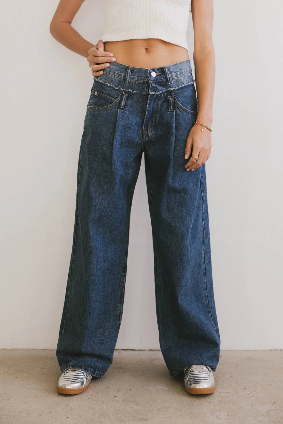 Arabella Wide Leg Jeans for Women - High Waisted Stretch Denim Pants (Final Sale) | Perfect for Casual Outfits, Date Nights & Boho Style