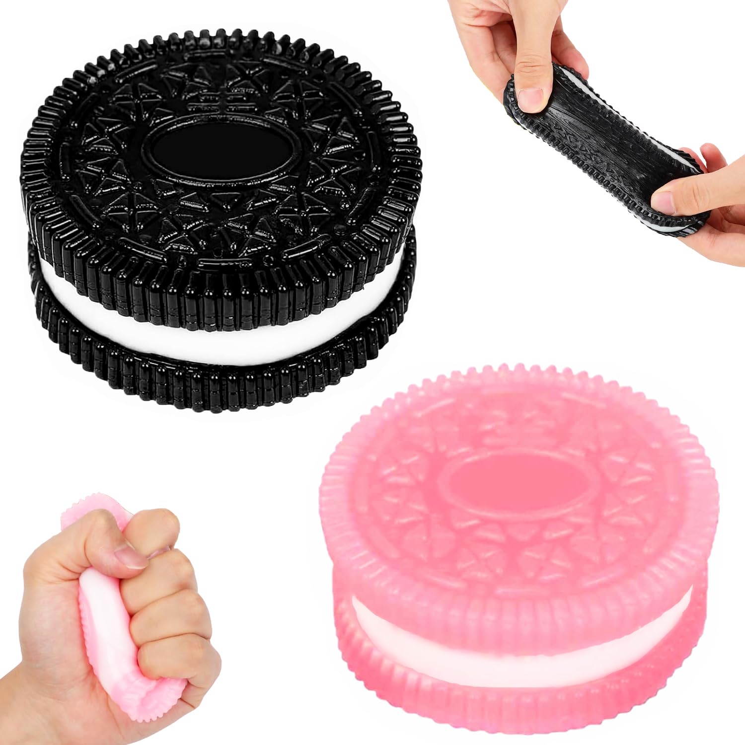 2 Pack Stress Relief Squishy Toys - Ultra Soft Silicone Taba Squeeze Toys for Anxiety & Stress Relief | Perfect for Office, School, Travel & Home Relaxation