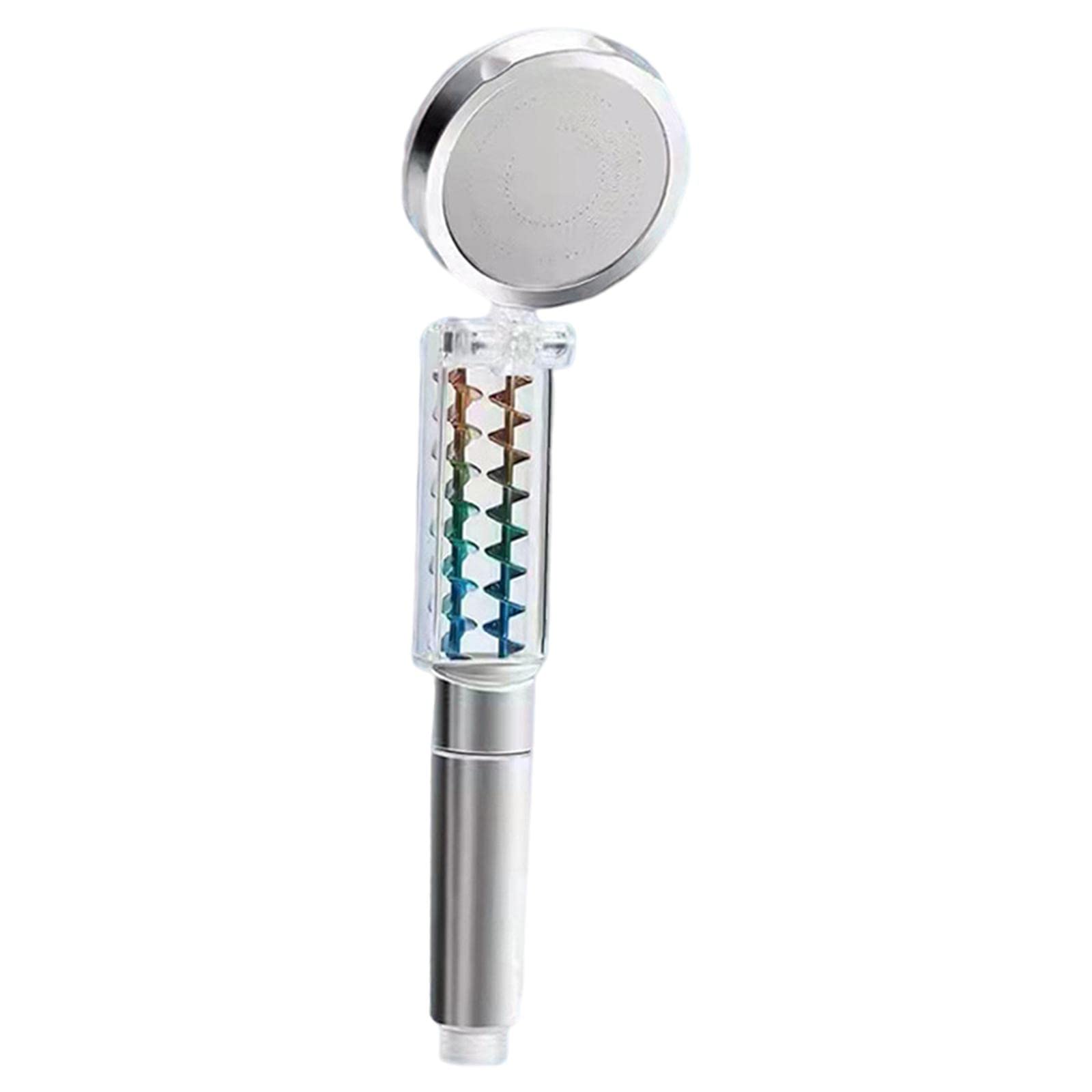 Supercharged Handheld Shower Filter with Softening Fan - Hard Water Purifier & Mineral Enrichment - Foldable Showerhead for Bathroom, Wall Mount & Electroplating - Ideal for Sensitive Skin & Hair Care