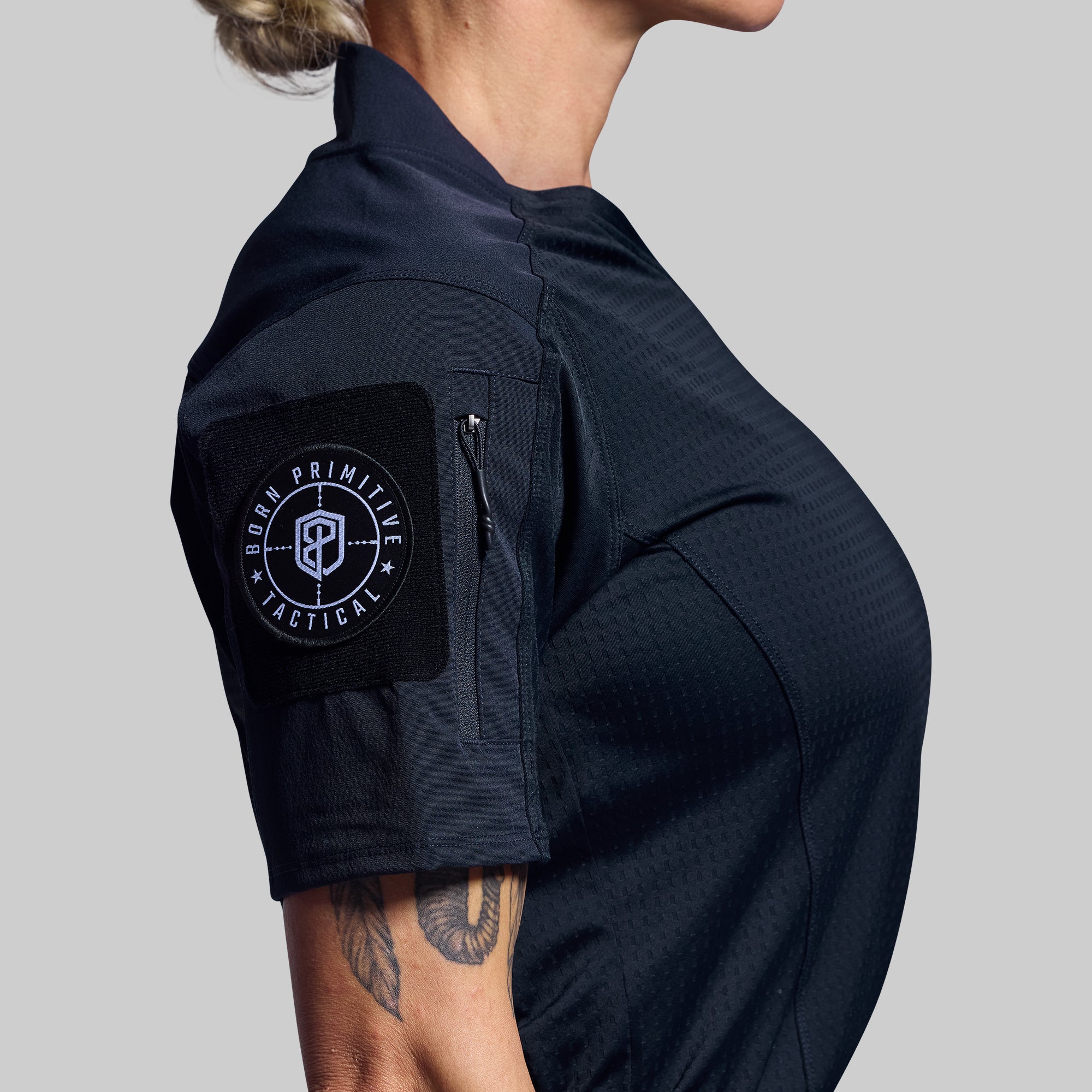 Women's Op Top Pro Police Blue - Stylish & Comfortable Athletic Shirt for Running, Gym & Outdoor Activities