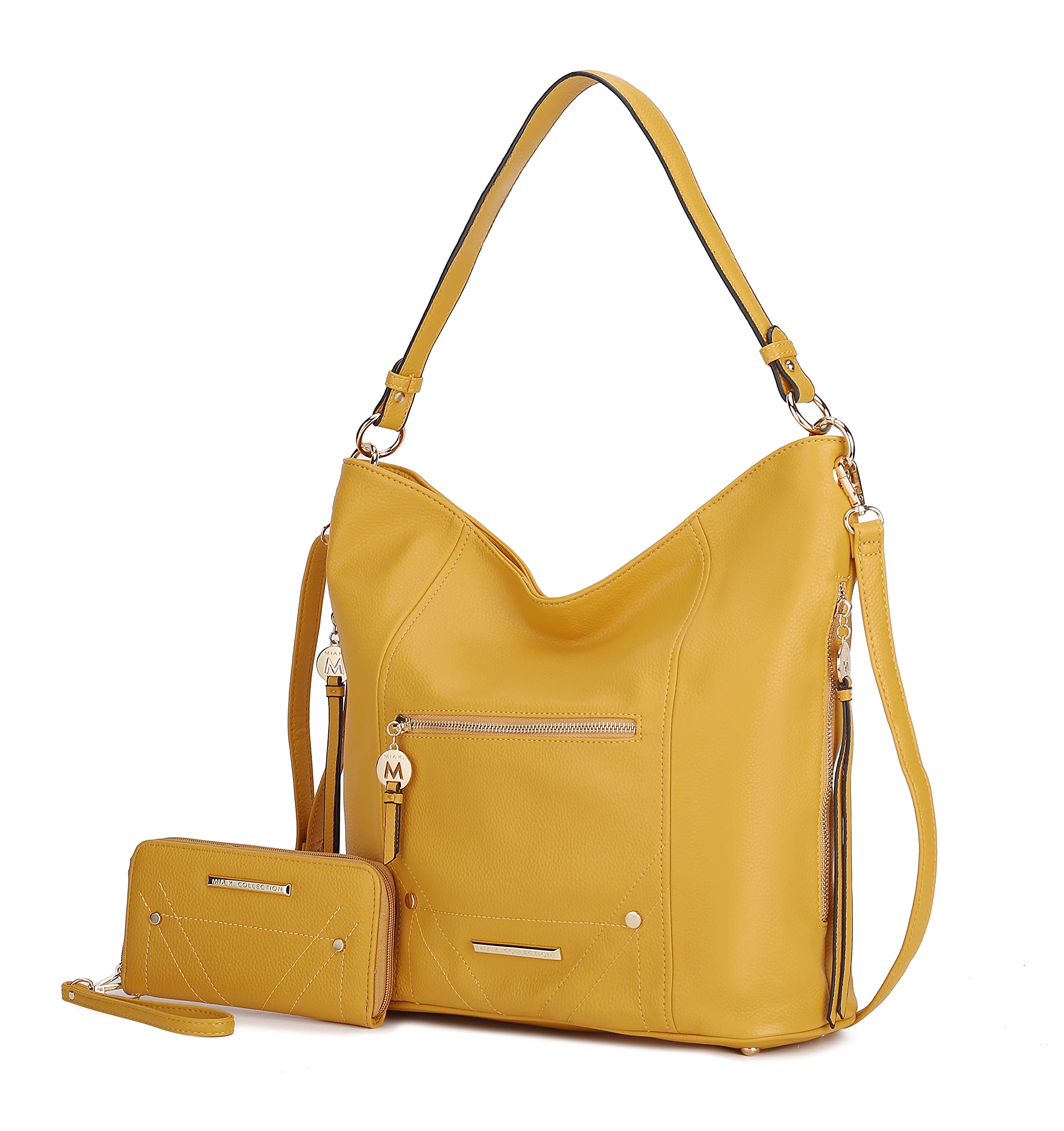 MKF Hobo Purses for Women - Soft PU Leather Handbag with Top Handle & Shoulder Strap, Fashionable Crossbody Purse for Daily Use, Work, Shopping & Travel Accessories