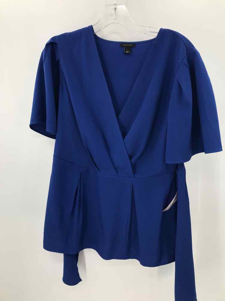 Pre-Owned Ann Taylor Blue Blouse Size 2 - Women's Casual Office Wear & Everyday Elegance
