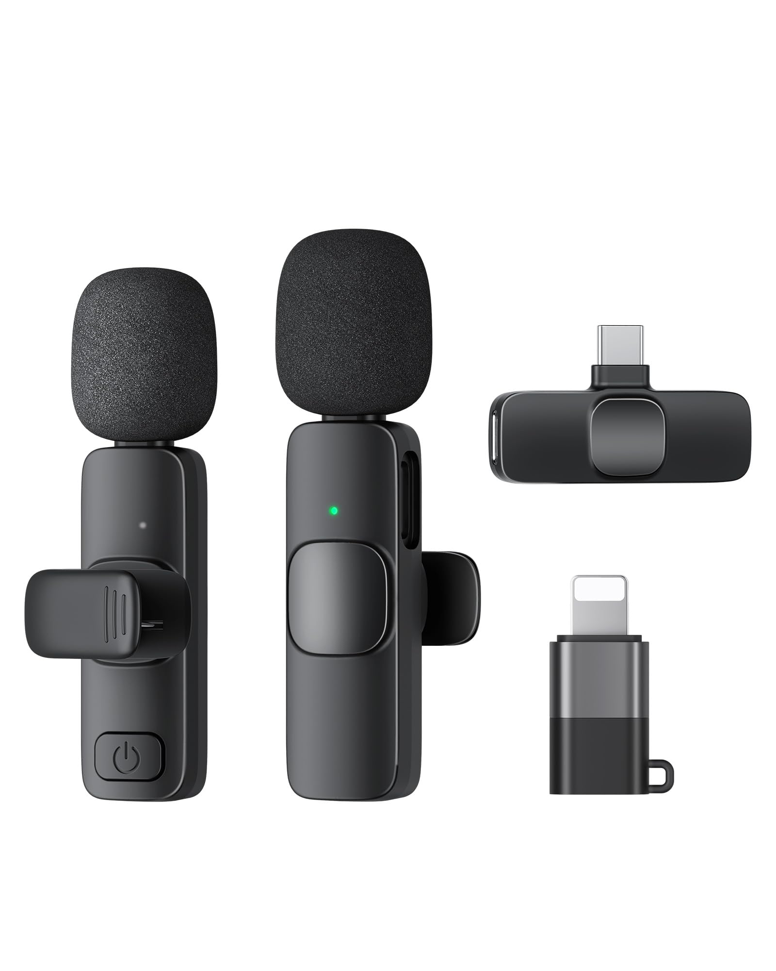 Best Wireless Lavalier Microphone for YouTube, Podcast & Streaming - Noise Cancelling Clip-on Mic for iPhone, Android, Camera - Perfect for Vlogging, Interviews & Live Performances