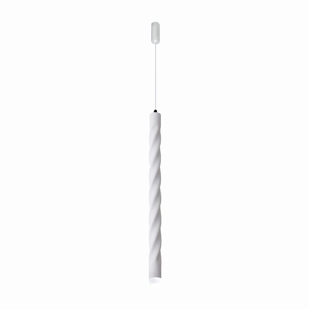 Modern LED Pendant Light - Single Head Long Tube Hanging Lamp for Kitchen, Dining Room & Office | Cylindrical Suspension Light Fixture with Romantic Design | Perfect for Counter, Exhibition & Creative Spaces