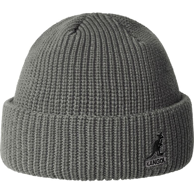 Kangol Cardinal 2-Way Beanie Hat - Grey | Winter Warm Knit Cap for Men & Women | Perfect for Skiing, Hiking & Outdoor Activities