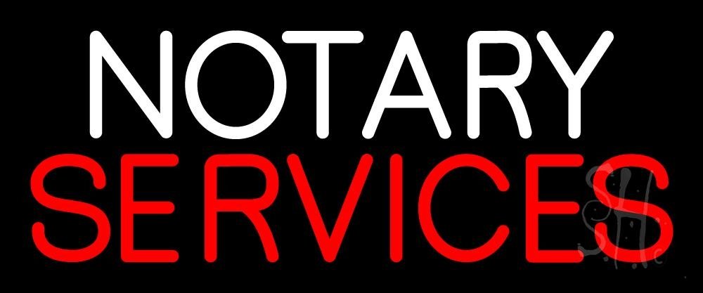 10 x 24 Inches LED Neon Notary Sign with Dimmer - Premium Indoor Black Square Cut Acrylic Backing - Bright Custom Neon Light for Offices, Law Firms & Home Decor
