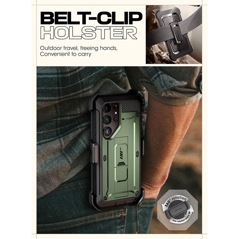 Samsung Galaxy S24 Ultra Unicorn Beetle PRO Rugged Case - Heavy Duty Protective Cover with Kickstand, Shockproof & Military Grade Drop Protection - Perfect for Outdoor, Construction & Extreme Sports Use