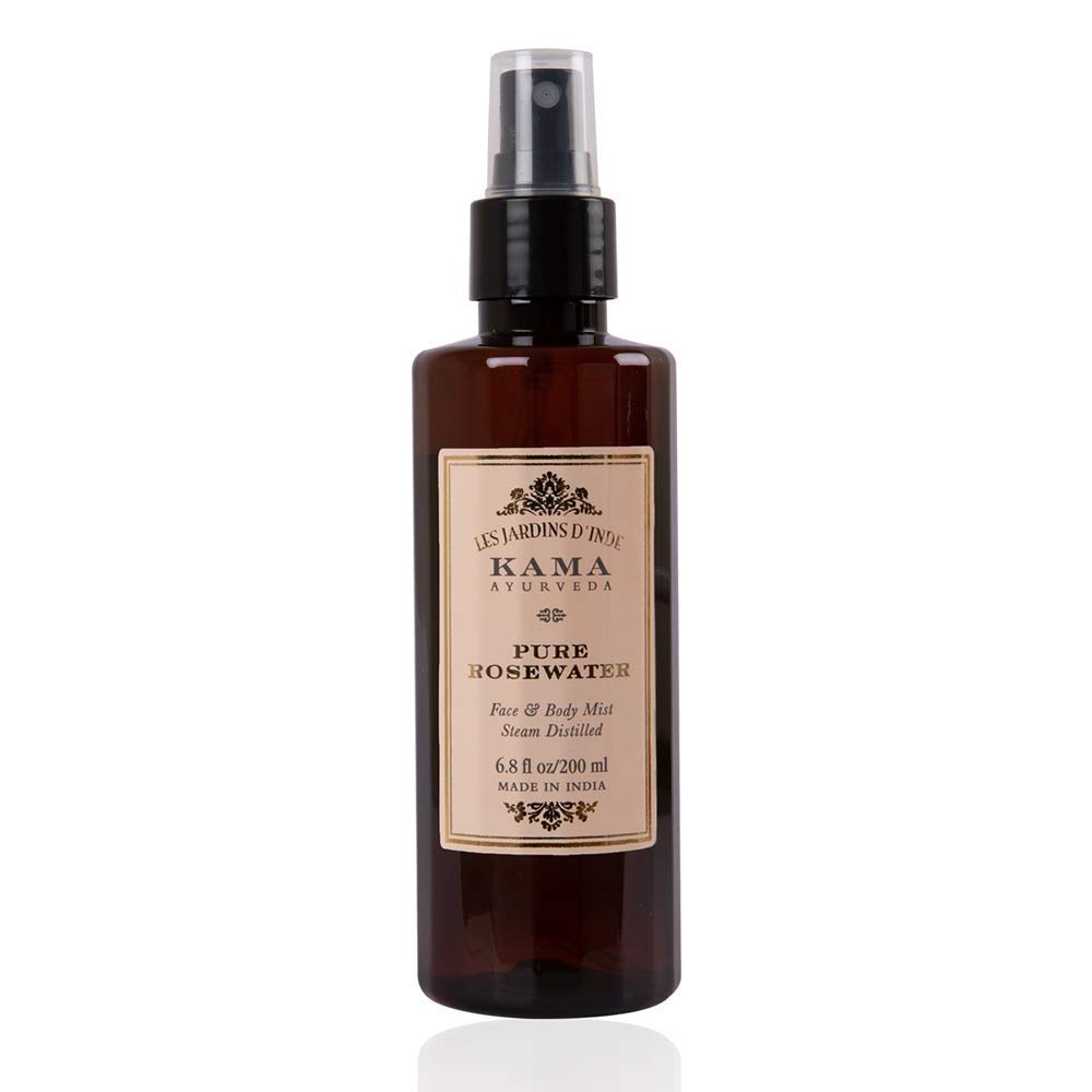 Kama Ayurveda Pure Rose Water 200ml - Organic Facial Toner for Hydration & Glow | Perfect for Skincare, Makeup Setting & Refreshing Spritz