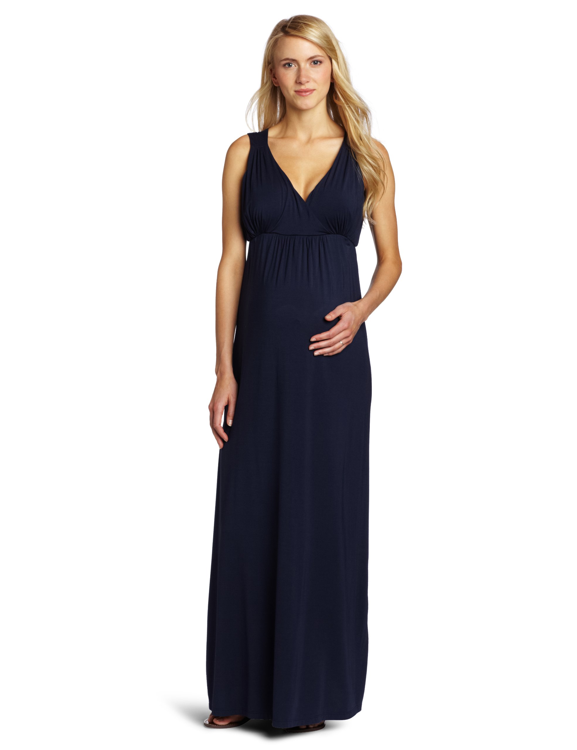 Ripe Maternity Women's Pregnancy Maxi Dress - Comfortable Stretchy Nursing Dress for Breastfeeding & Maternity Wear - Perfect for Baby Showers, Nursing, and Everyday Wear