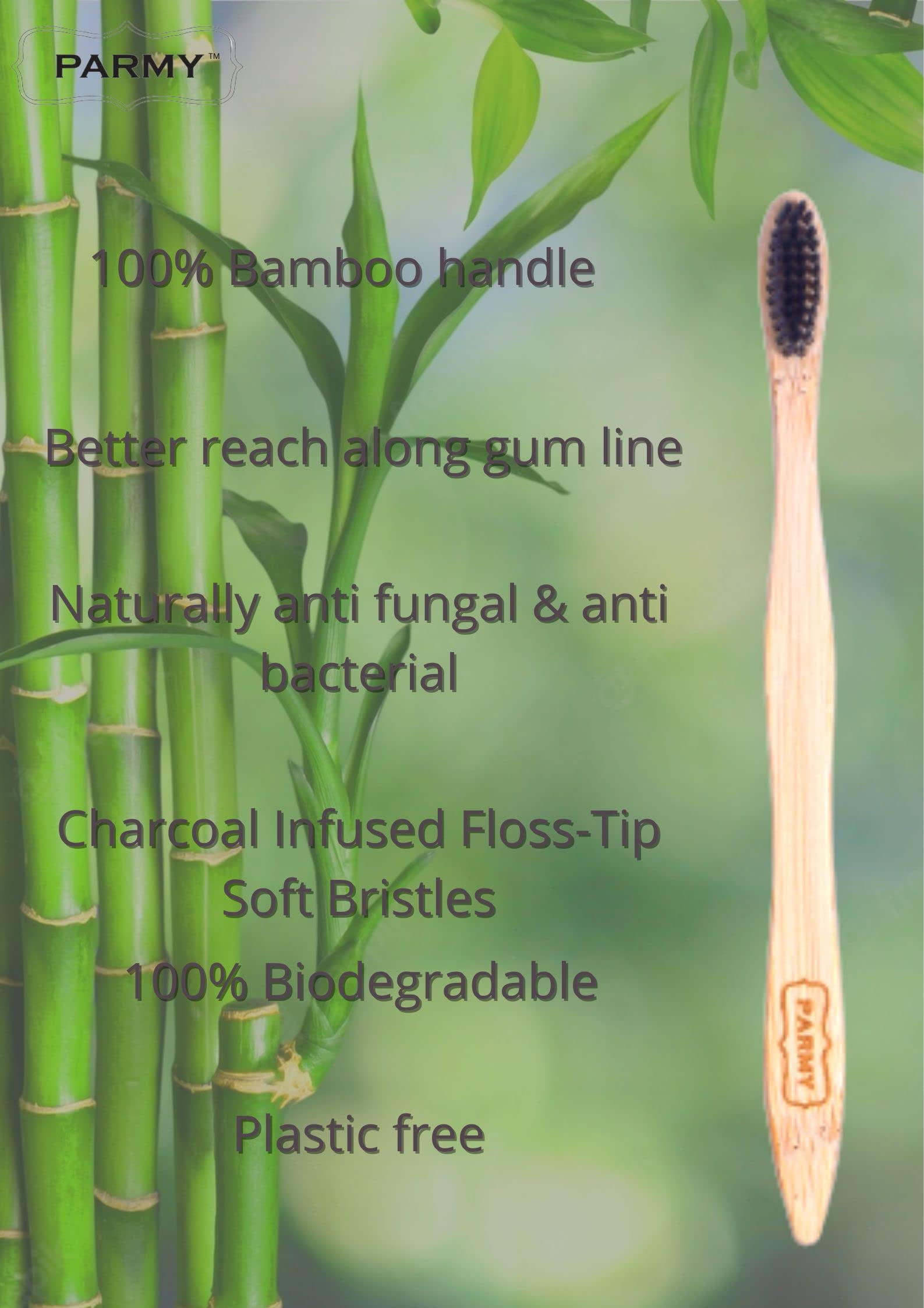 **Organic Neem Wood Comb & Bamboo Toothbrush Set - Handmade Wooden Hairbrush for Dandruff Control & Hair Straightening - Natural Comb & Toothbrush for Men & Women (4 Toothbrushes + 1 Small Comb) - Perfect for Travel, Home & Eco-Friendly Gifts**