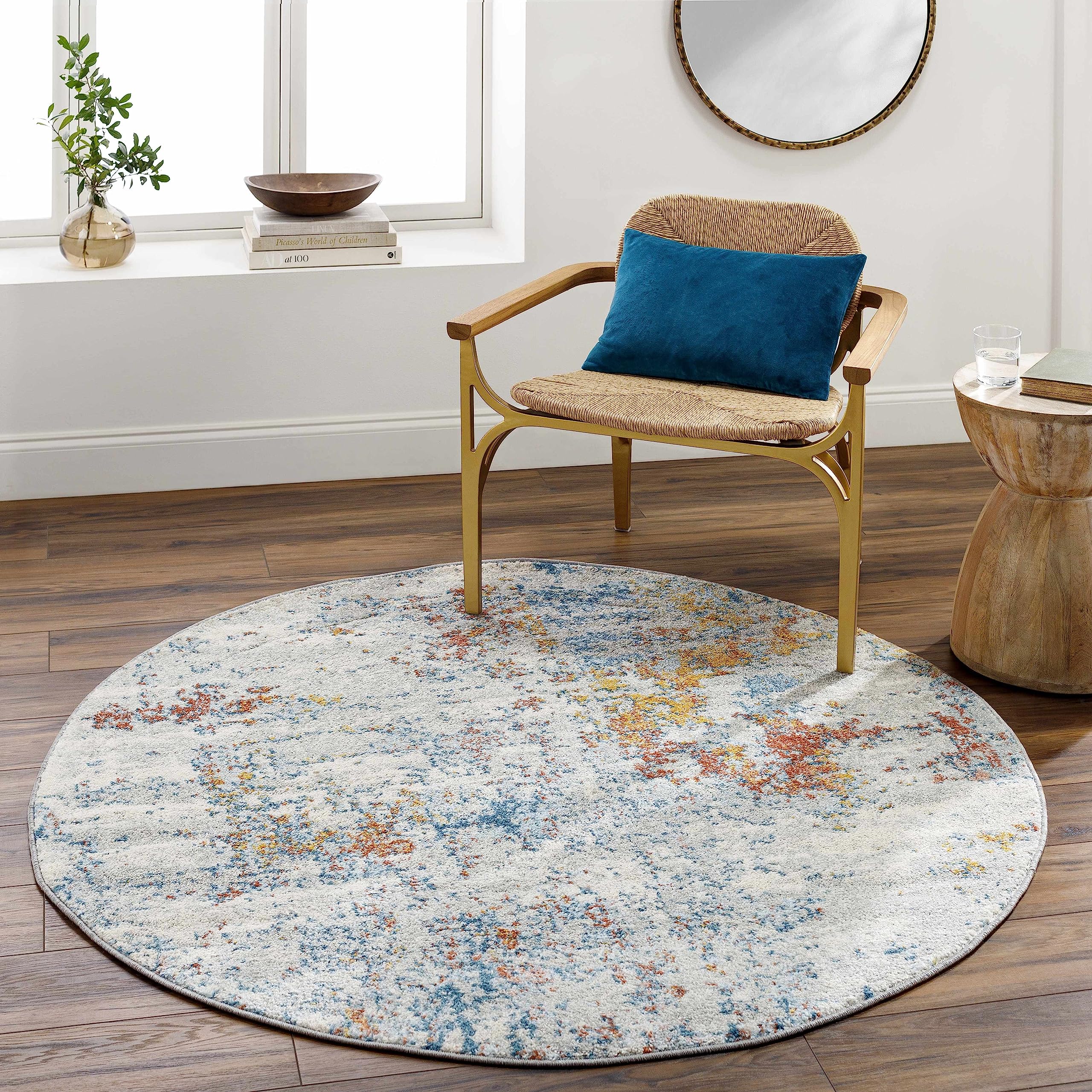 Modern Hauteloom Buliok Round Area Rug 5'3