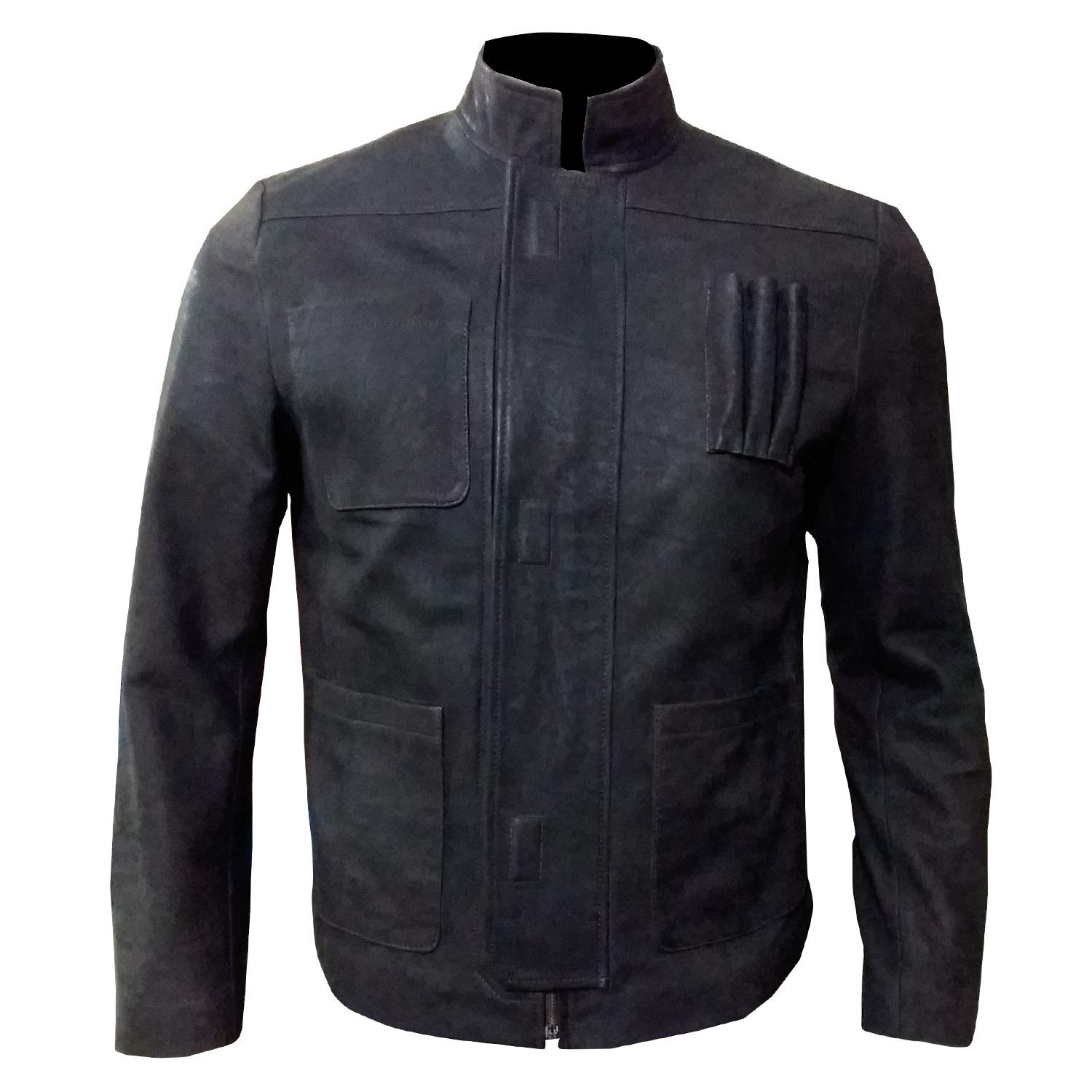 Harrison Ford Han Solo Brown Vintage Leather Jacket - Movie Inspired Motorcycle Jacket for Men (Medium) - Perfect for Cosplay, Halloween & Motorcycle Riding