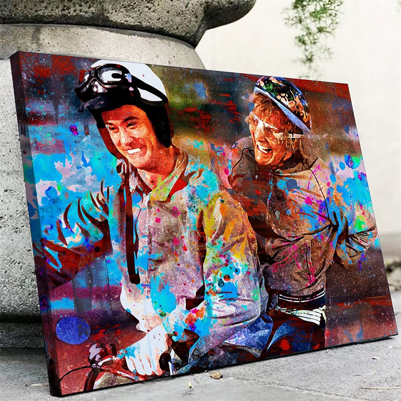 Funny Dumb and Dumber Movie Wall Art - NATVVA Canvas Poster Print with Inner Frame - Home Decor for Living Room, Bathroom & Office - Perfect Gift for Movie Fans & Comedy Lovers