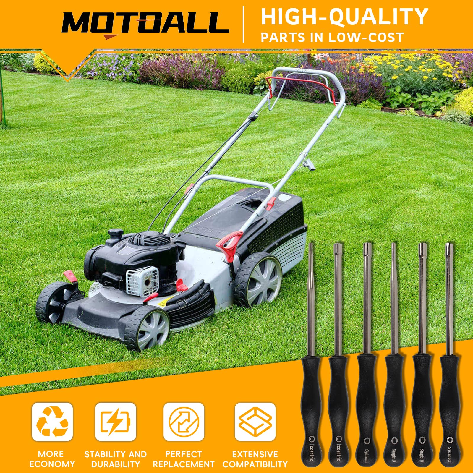 MOTOALL Carburetor Adjustment Tool Kit - 12 Pack for 2-Cycle Small Engines - Compatible with Poulan, Husqvarna, STIHL, ECHO Trimmers, Weed Eaters & Chainsaws - Perfect for Lawn Maintenance, Landscaping & Forestry Work