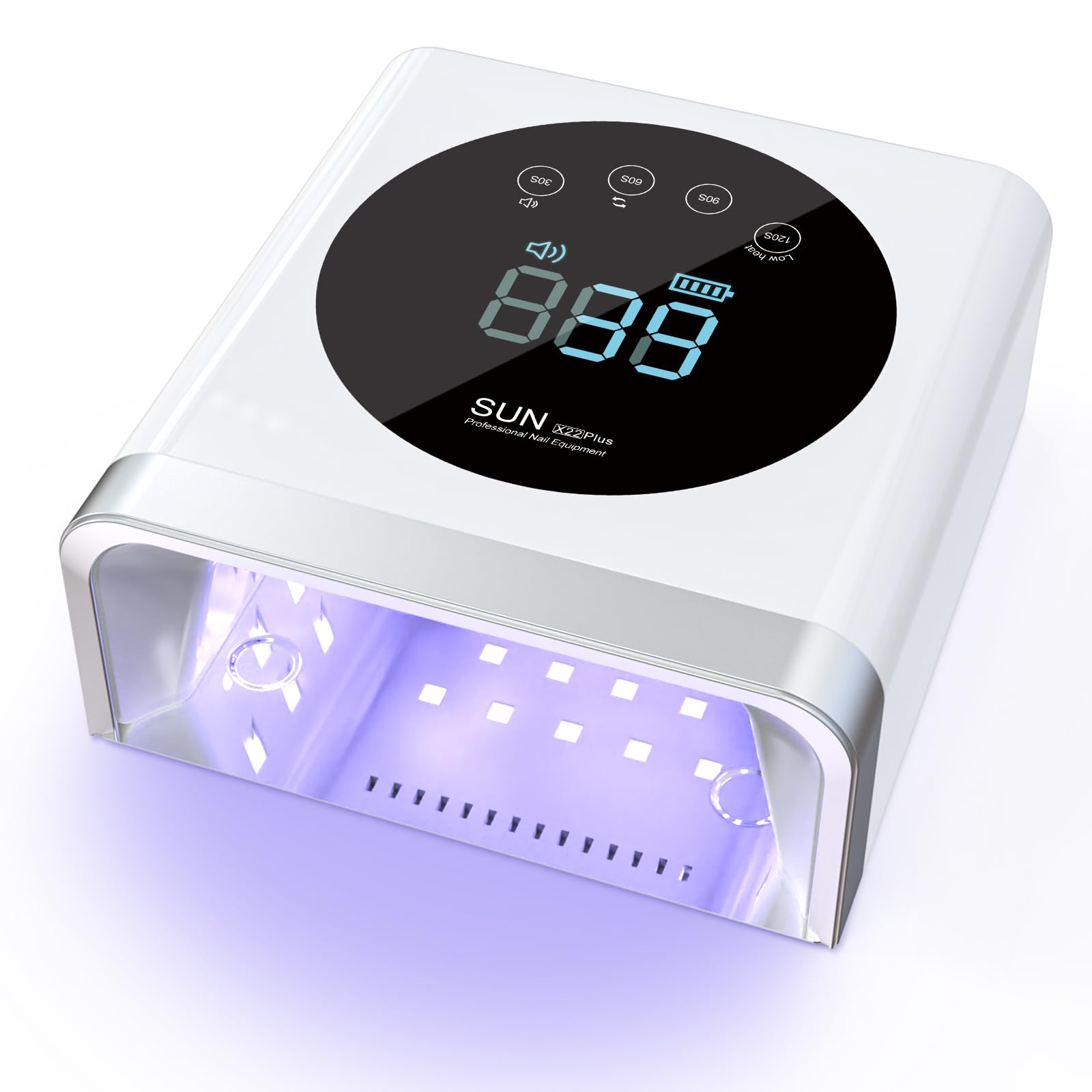 NAILGIRLS 150W Rechargeable UV LED Nail Lamp - Cordless Gel Nail Dryer with 4 Timer Settings, Professional Nail Light for Salon & Home Use, Perfect for Gel Polish & Nail Art, Ideal for Manicures, Pedicures, and DIY Nail Designs